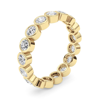 1.8Cttw Round Shaped Lab Grown Diamond (F/VS) Eternity Band Ring in 14K Gold