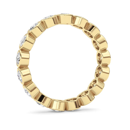 1.8Cttw Round Shaped Lab Grown Diamond (F/VS) Eternity Band Ring in 14K Gold