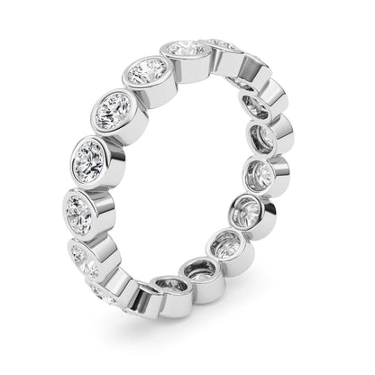 1.8Cttw Round Shaped Lab Grown Diamond (F/VS) Eternity Band Ring in 14K Gold