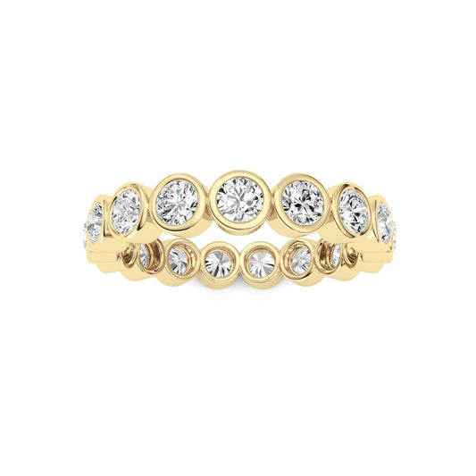 1.8Cttw Round Shaped Lab Grown Diamond (F/VS) Eternity Band Ring in 14K Gold