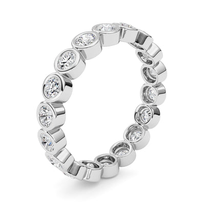 1.8Cttw Round Shaped Lab Grown Diamond (F/VS) Eternity Band Ring in 14K Gold