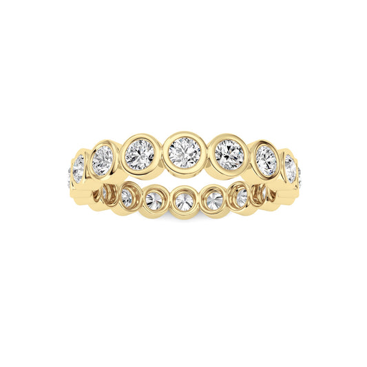1.8Cttw Round Shaped Lab Grown Diamond (F/VS) Eternity Band Ring in 14K Gold