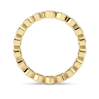 1.8Cttw Round Shaped Lab Grown Diamond (F/VS) Eternity Band Ring in 14K Gold
