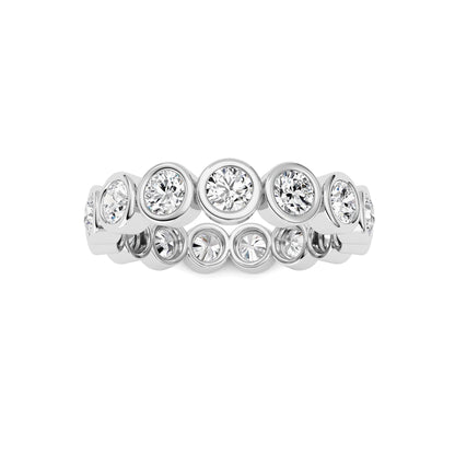1.8Cttw Round Shaped Lab Grown Diamond (F/VS) Eternity Band Ring in 14K Gold