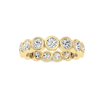 1.9Cttw Round Shaped Lab Grown Diamond (F/VS) Eternity Band Ring in 14K Gold