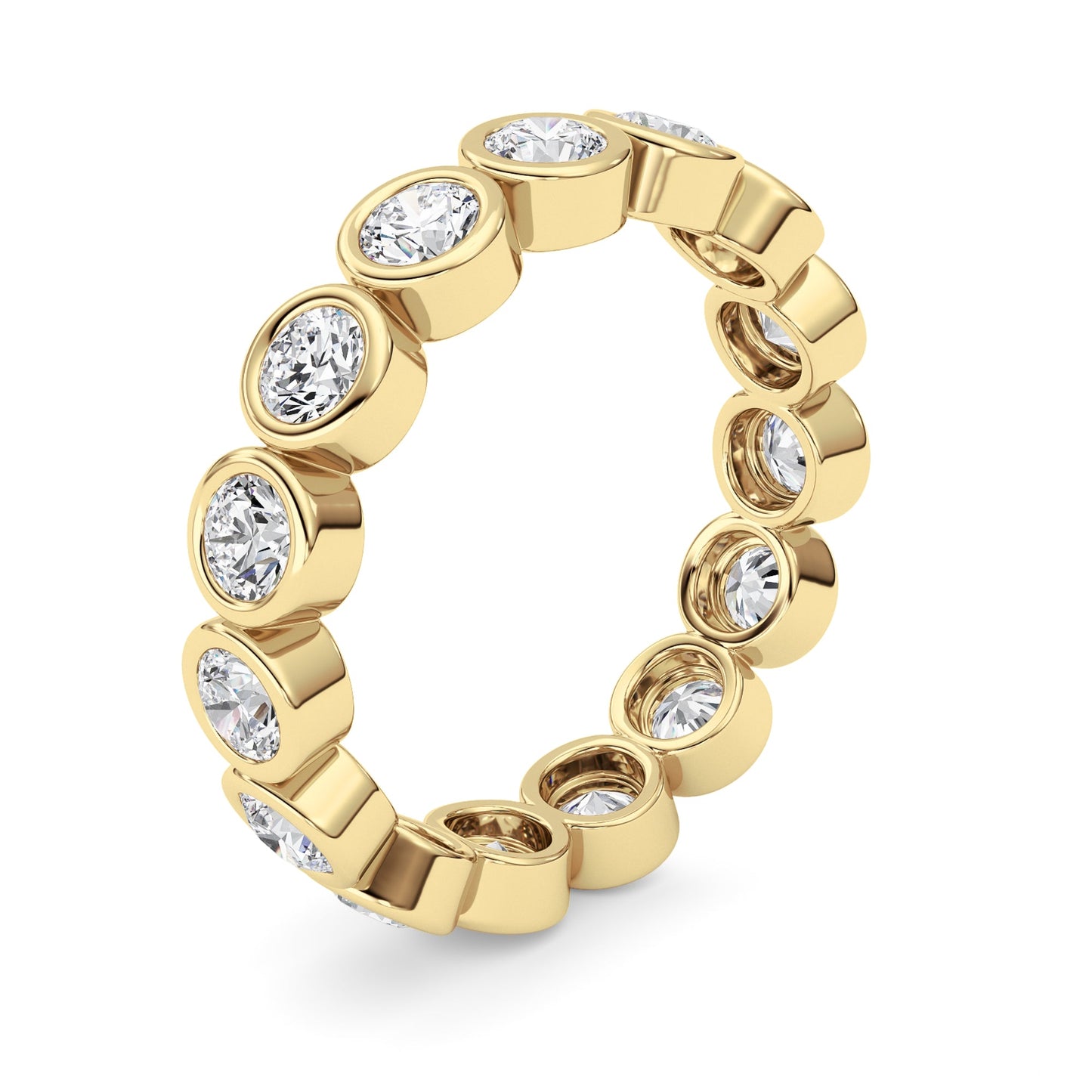 1.9Cttw Round Shaped Lab Grown Diamond (F/VS) Eternity Band Ring in 14K Gold
