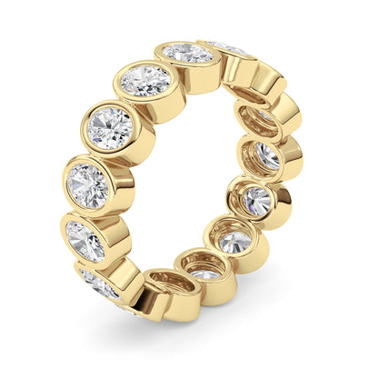2.2Cttw Oval Shaped Lab Grown Diamond (F/VS) Eternity Band Ring in 14K Gold