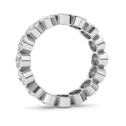 2.4Cttw Oval Shaped Lab Grown Diamond (F/VS) Eternity Band Ring in 14K Gold