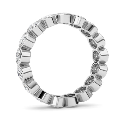 2.5Cttw Oval Shaped Lab Grown Diamond (F/VS) Eternity Band Ring in 14K Gold