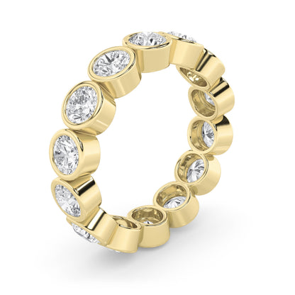 2.1Cttw Round Shaped Lab Grown Diamond (F/VS) Eternity Band Ring in 14K Gold