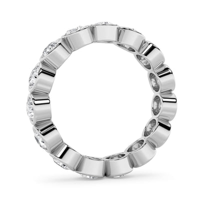 2.2Cttw Round Shaped Lab Grown Diamond (F/VS) Eternity Band Ring in 14K Gold