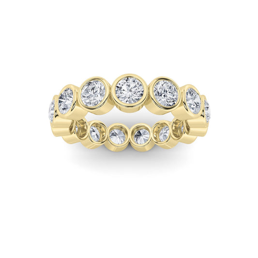 2.2Cttw Round Shaped Lab Grown Diamond (F/VS) Eternity Band Ring in 14K Gold