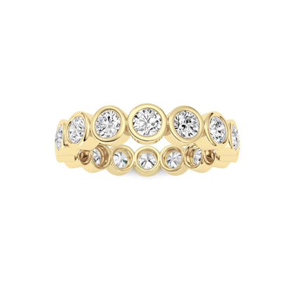 2.4Cttw Round Shaped Lab Grown Diamond (F/VS) Eternity Band Ring in 14K Gold