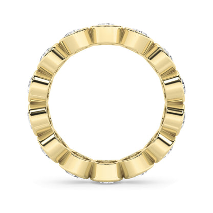 2.5Cttw Round Shaped Lab Grown Diamond (F/VS) Eternity Band Ring in 14K Gold