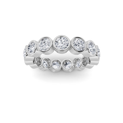 2.7Cttw Round Shaped Lab Grown Diamond (F/VS) Eternity Band Ring in 14K Gold
