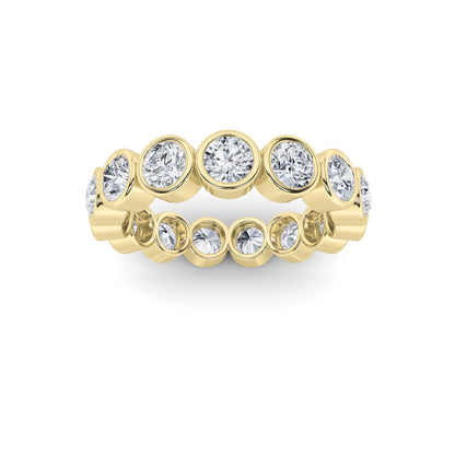 2.7Cttw Round Shaped Lab Grown Diamond (F/VS) Eternity Band Ring in 14K Gold