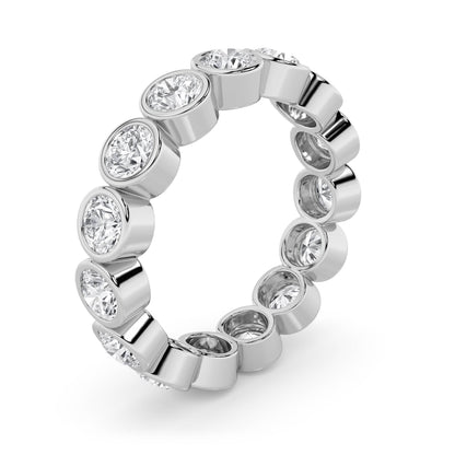 2.75Cttw Round Shaped Lab Grown Diamond (F/VS) Eternity Band Ring in 14K Gold