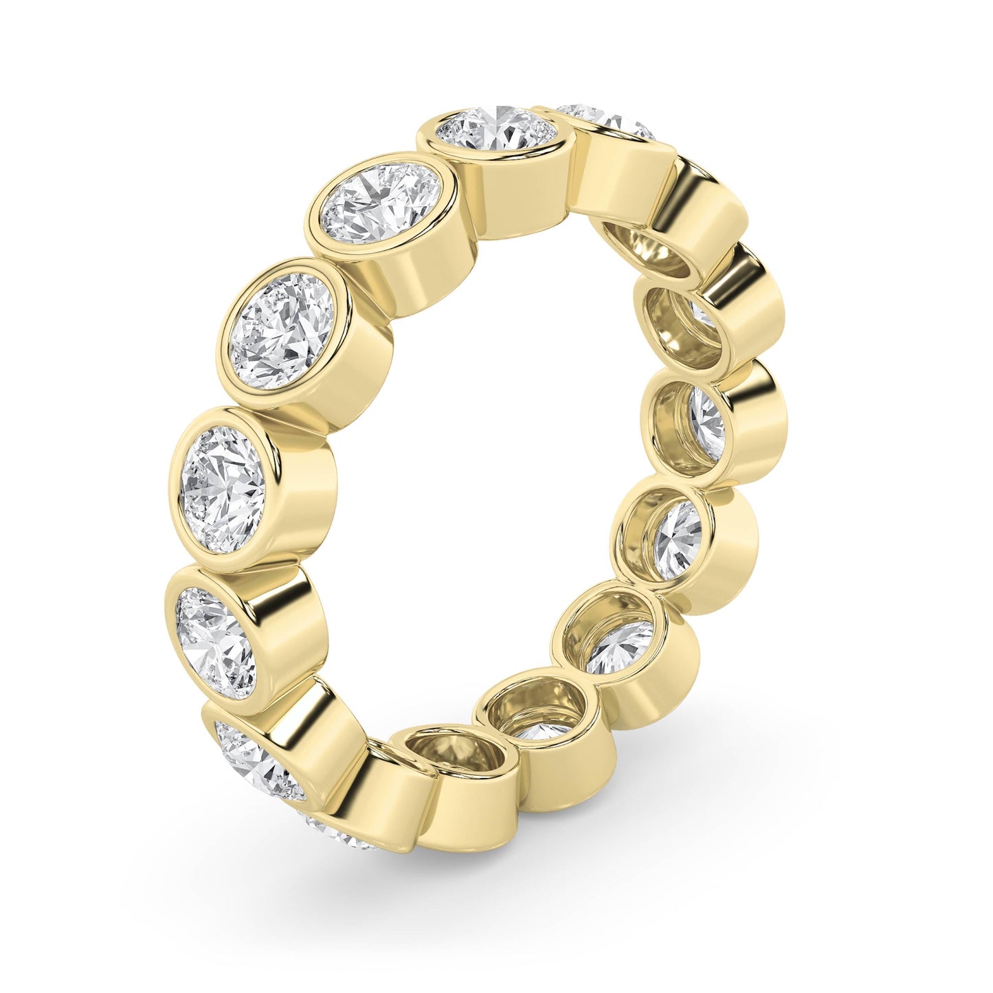 2.75Cttw Round Shaped Lab Grown Diamond (F/VS) Eternity Band Ring in 14K Gold