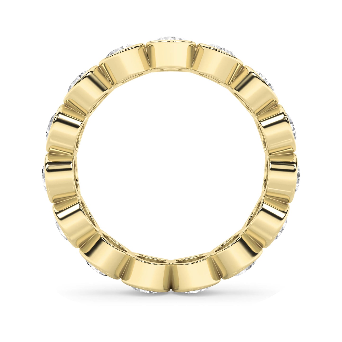2.75Cttw Round Shaped Lab Grown Diamond (F/VS) Eternity Band Ring in 14K Gold