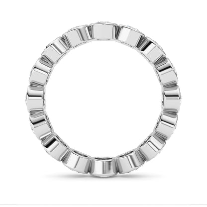 2.9Cttw Round Shaped Lab Grown Diamond (F/VS) Eternity Band Ring in 14K Gold
