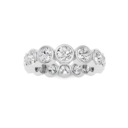 3.1Cttw Round Shaped Lab Grown Diamond (F/VS) Eternity Band Ring in 14K Gold