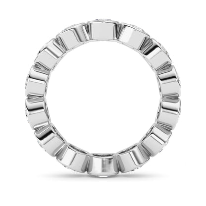 3.1Cttw Round Shaped Lab Grown Diamond (F/VS) Eternity Band Ring in 14K Gold
