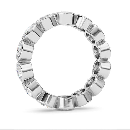 3.1Cttw Round Shaped Lab Grown Diamond (F/VS) Eternity Band Ring in 14K Gold