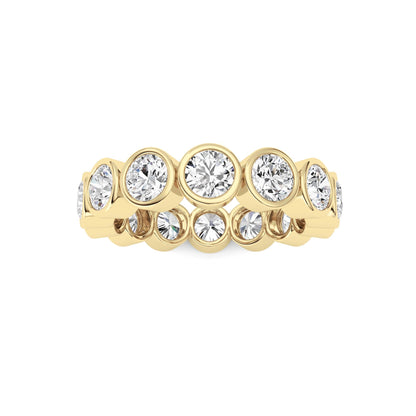 3.1Cttw Round Shaped Lab Grown Diamond (F/VS) Eternity Band Ring in 14K Gold