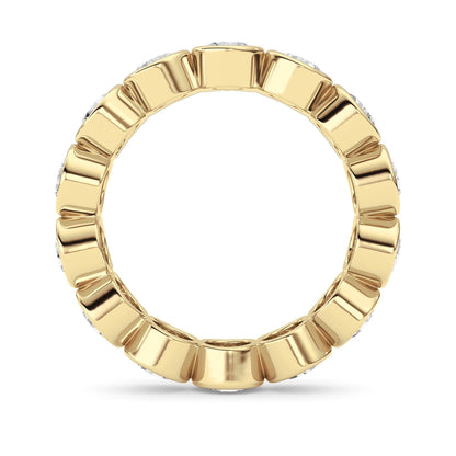 3.1Cttw Round Shaped Lab Grown Diamond (F/VS) Eternity Band Ring in 14K Gold