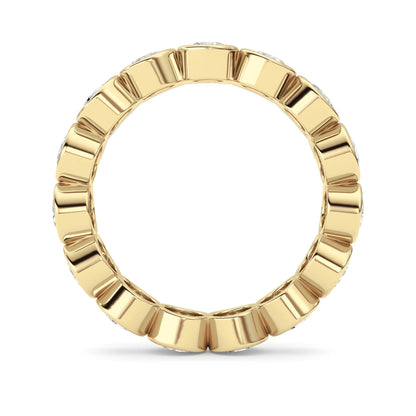 3.3Cttw Round Shaped Lab Grown Diamond (F/VS) Eternity Band Ring in 14K Gold