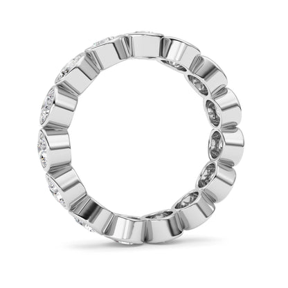 3.3Cttw Round Shaped Lab Grown Diamond (F/VS) Eternity Band Ring in 14K Gold