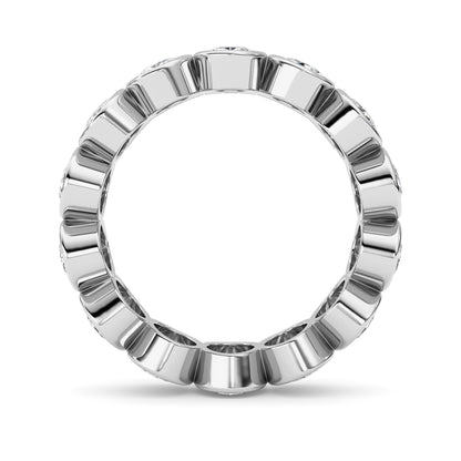 3.5Cttw Oval Shaped Lab Grown Diamond (F/VS) Eternity Band Ring in 14K Gold