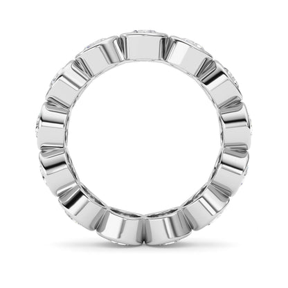 3.2Cttw Round Shaped Lab Grown Diamond (F/VS) Eternity Band Ring in 14K Gold