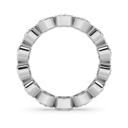 3.5Cttw Round Shaped Lab Grown Diamond (F/VS) Eternity Band Ring in 14K Gold