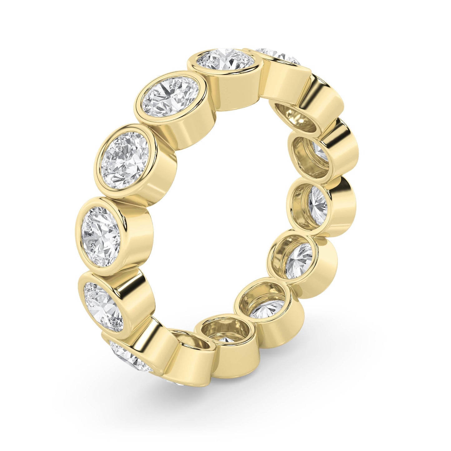 3.5Cttw Round Shaped Lab Grown Diamond (F/VS) Eternity Band Ring in 14K Gold