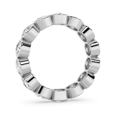 3.5Cttw Round Shaped Lab Grown Diamond (F/VS) Eternity Band Ring in 14K Gold