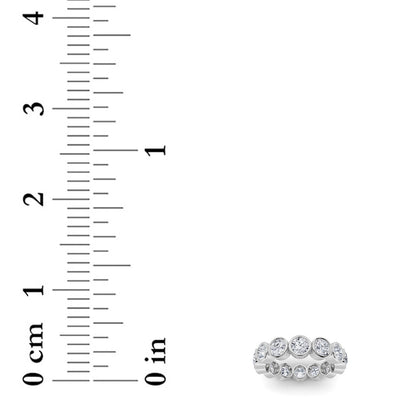 3.5Cttw Round Shaped Lab Grown Diamond (F/VS) Eternity Band Ring in 14K Gold