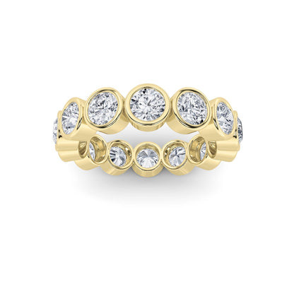 3.5Cttw Round Shaped Lab Grown Diamond (F/VS) Eternity Band Ring in 14K Gold