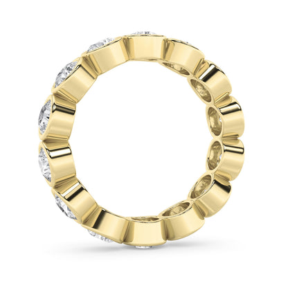 3.5Cttw Round Shaped Lab Grown Diamond (F/VS) Eternity Band Ring in 14K Gold