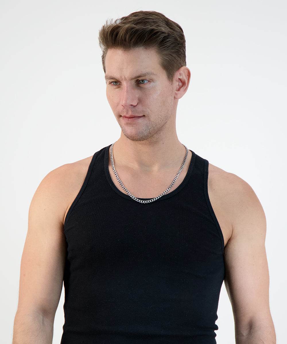 Slim Cuban Chain Link Necklace