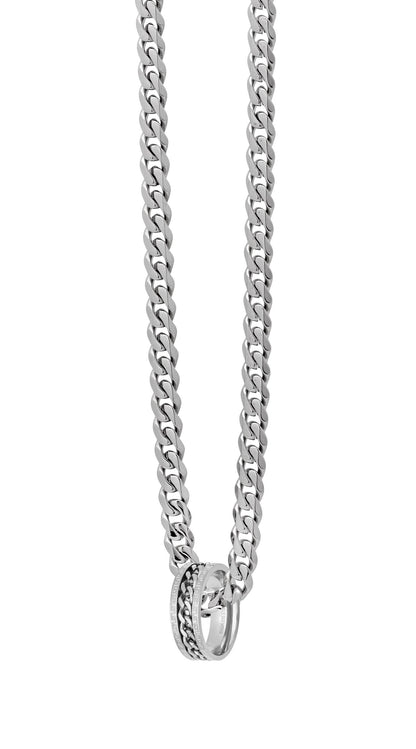 Cuban Link Chain & Spinner Ring Set