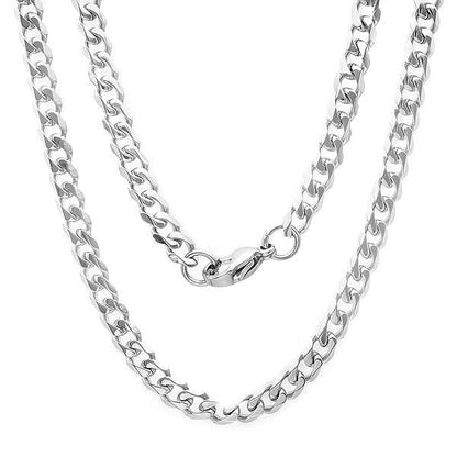 Slim Cuban Chain Link Necklace