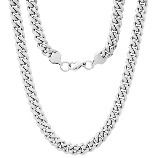 Stainless Steel Cuban Link Chain Necklace