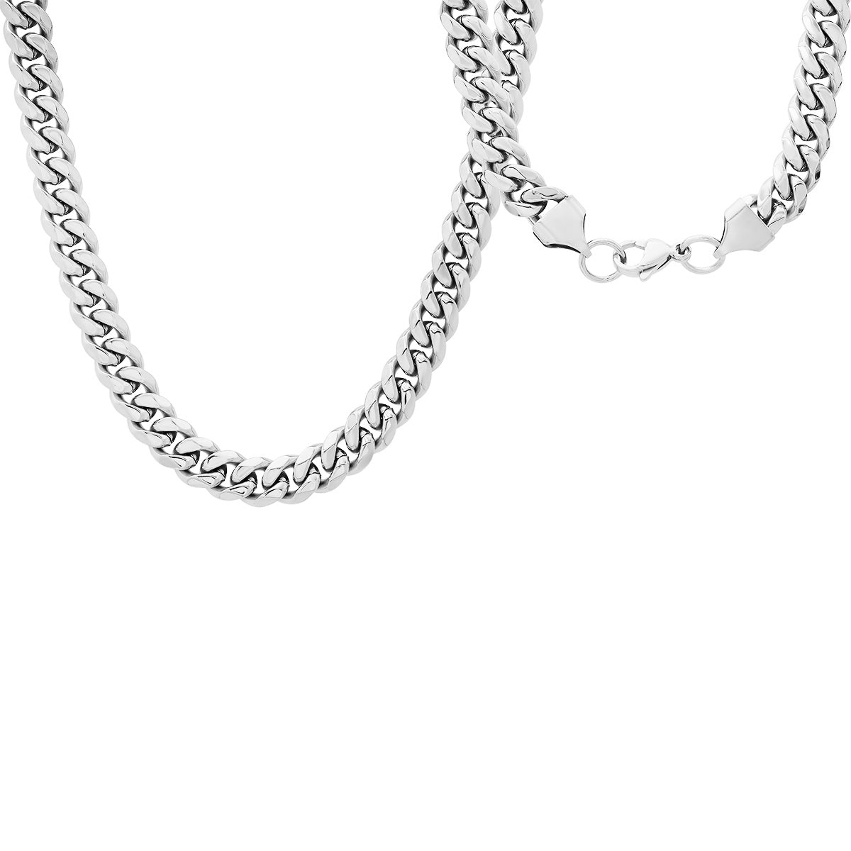 Stainless Steel Cuban Link Chain Necklace