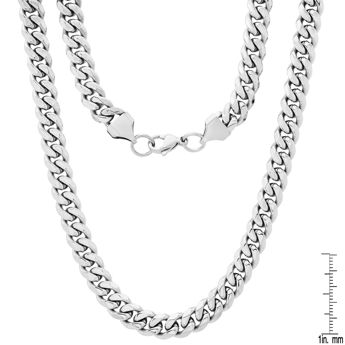 Stainless Steel Cuban Link Chain Necklace