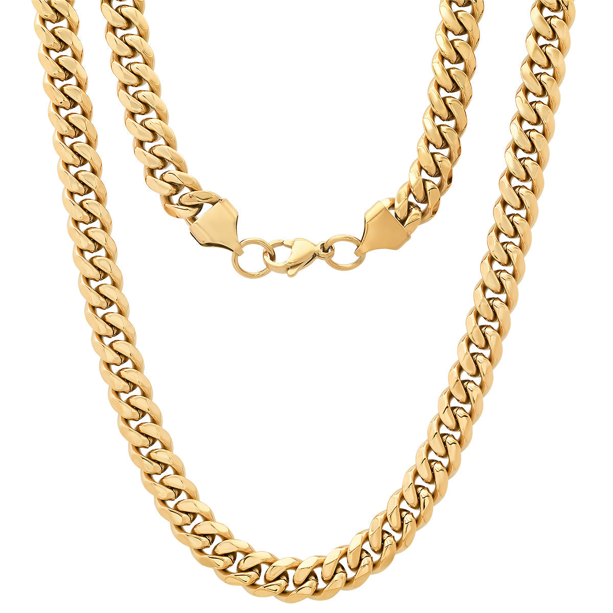 Stainless Steel Cuban Link Chain Necklace