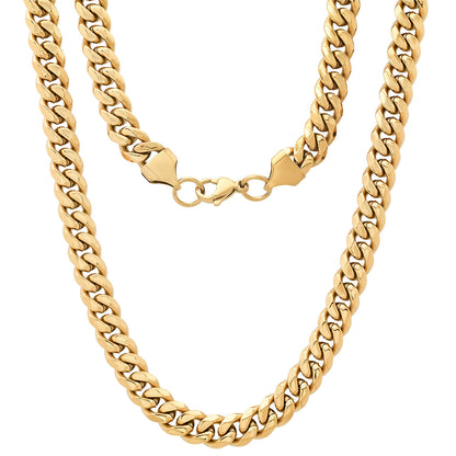 Stainless Steel Cuban Link Chain Necklace