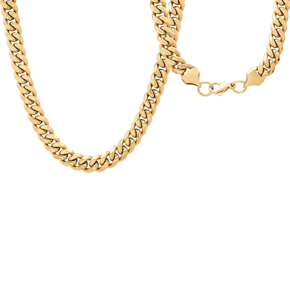 Stainless Steel Cuban Link Chain Necklace