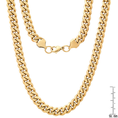 Stainless Steel Cuban Link Chain Necklace