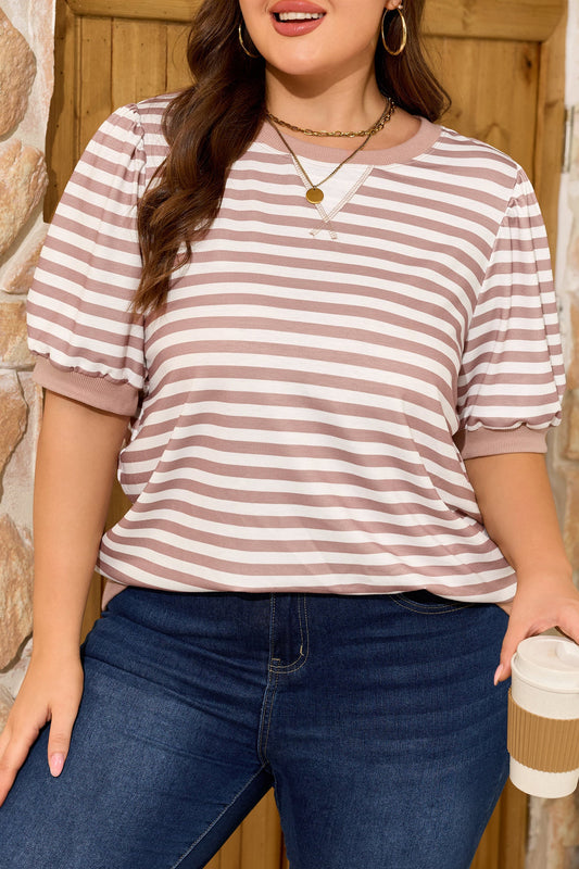 Threaded Pear Zelda Puff Sleeve T PLUS Shirt